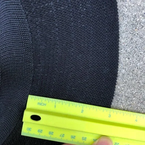 Women's Knit Sun Hat Fedora Women's Black Packable Travel Cap Cotton Blend - Picture 9 of 9